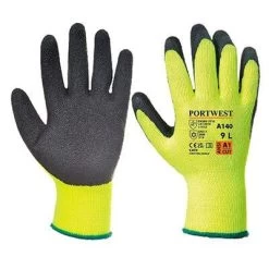 Portwest Thermal Grip Glove Latex (Pack Of 12) - All Sizes