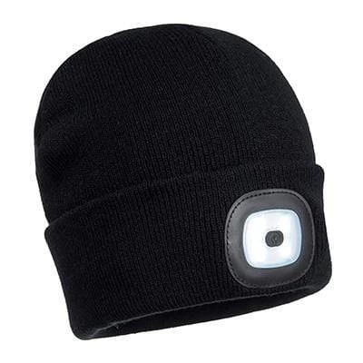 Portwest Beanie LED Head Light USB Rechargeable - All Colours