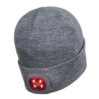 Portwest Beanie LED Head Light USB Rechargeable - All Colours - Image 4