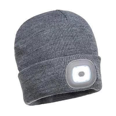 Portwest Beanie LED Head Light USB Rechargeable - All Colours - Image 3