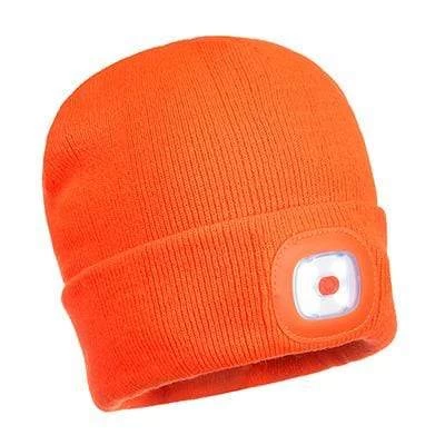 Portwest Beanie LED Head Light USB Rechargeable - All Colours - Image 7