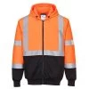 Portwest Hi-Vis Two-Tone Zipped Hoodie - All Sizes