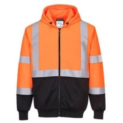 Portwest Hi-Vis Two-Tone Zipped Hoodie - All Sizes