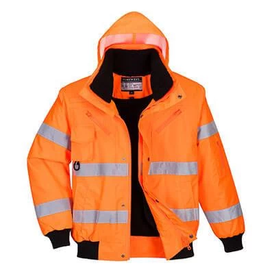Portwest Hi-Vis 3-in-1 Bomber Jacket - All Sizes