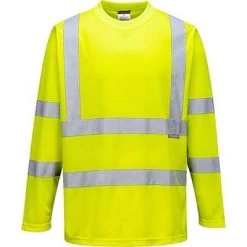 Portwest Hi-Vis Long Sleeved T-Shirt - All Sizes