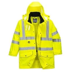 Portwest Hi-Vis 7-in-1 Traffic Jacket - All Sizes