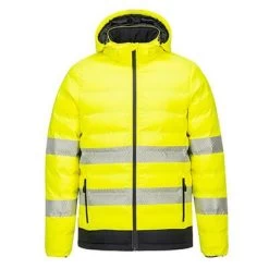 Portwest Hi Vis Ultrasonic Heated Tunnel Jacket - All Sizes