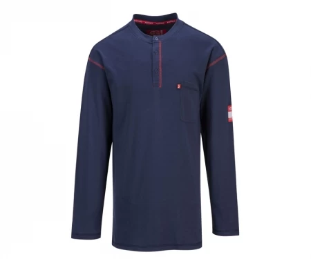Portwest® Bizflame Flame Resistant (FR) Henley Shirt - FR02 - Image 6