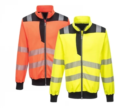 Portwest® Hi Vis Zipped Sweatshirt - PW370 - Image 2