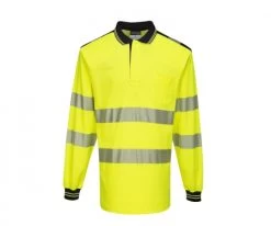 Portwest® Hi Vis Long Sleeve Polo Shirt - T184