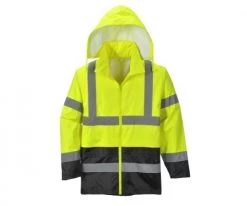 Portwest® Hi-Vis Classic Contrast Rain Jacket - UH443