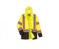 Portwest® Hi Vis Raincoat Contrast Tape - US361