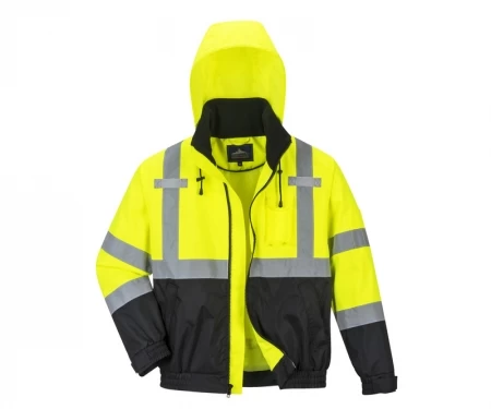 Portwest® Premium 2-in-1 Hi-Vis Bomber Jacket - Lined - US364 - Image 5