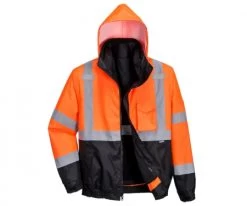 Portwest® Hi-Vis Premium 3-in-1 Lined Bomber Jacket - US365