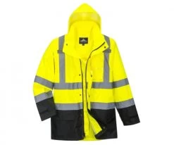 Portwest® Hi-Vis Contrast Rain Jacket - US366
