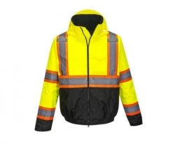 Portwest® Hi-Vis Contrast Tape Bomber Jacket - US368